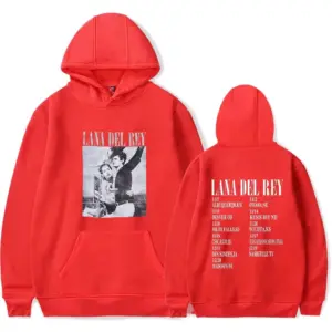 Lana Del Rey Merch Red Hoodie